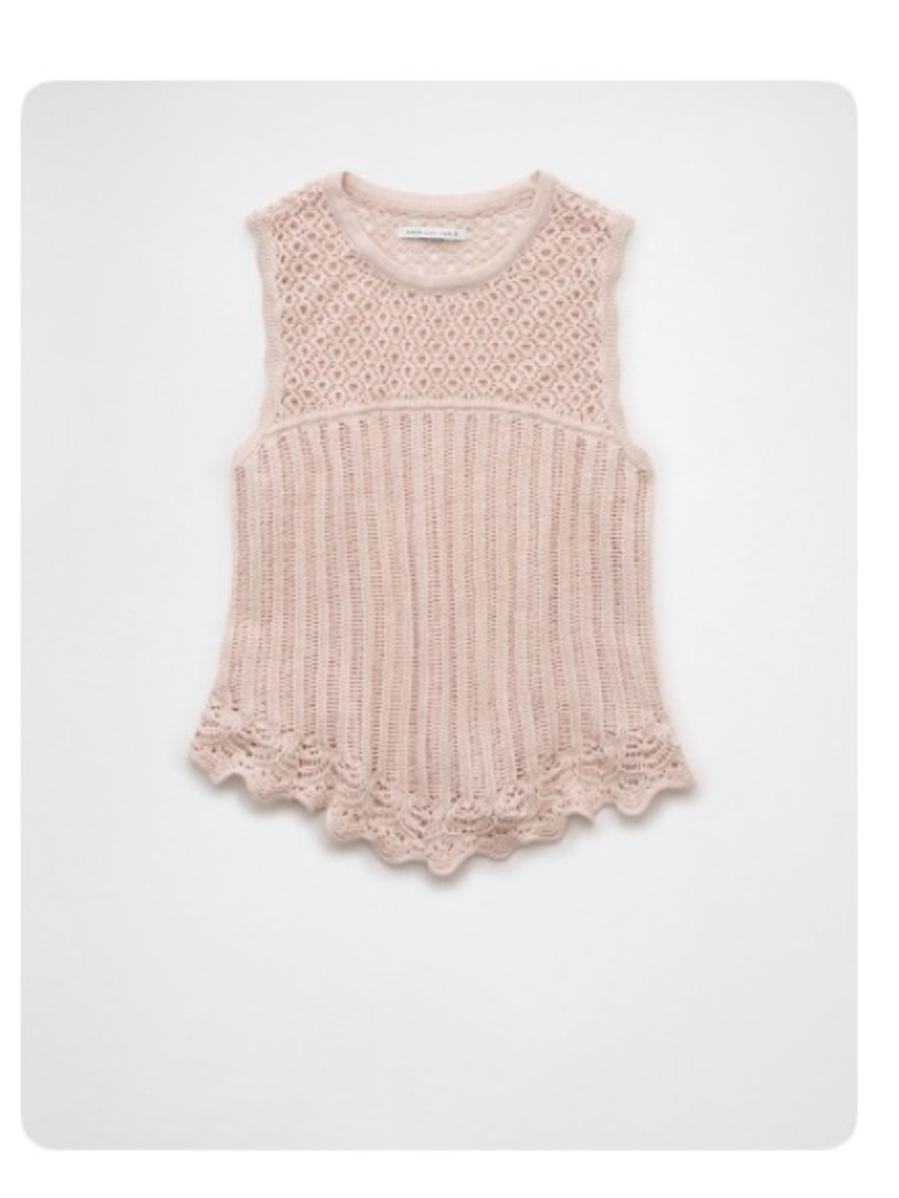 American Eagle Mixed Stitch Sweater Tank Top